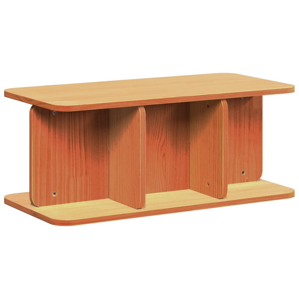 VidaXL Salontafel Wasbruin 80 x 39.5 x 33.5 cm Massief grenenhout