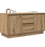 VidaXL Tv-meubel met LED-verlichting 100x41x50 cm artisanaal eiken