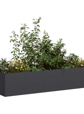 VidaXL Plantenbak 200x80x40 cm staal zwart