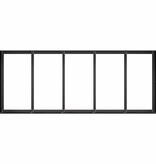 VidaXL Plantenbak 200x80x40 cm staal zwart