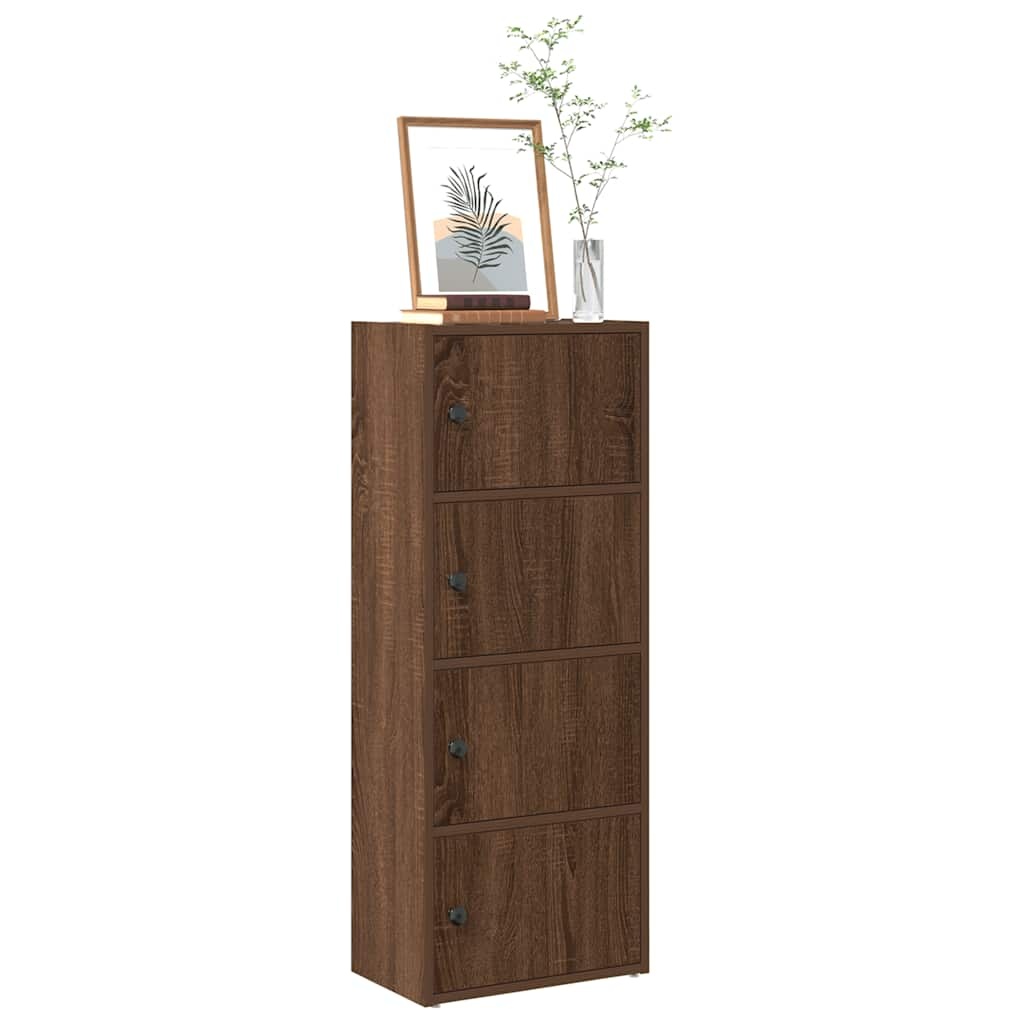 VidaXL Boekenkast 40x24x102 cm bewerkt hout bruin eikenkleurig