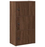 VidaXL Boekenkast 40x24x77 cm bewerkt hout bruin eikenkleurig