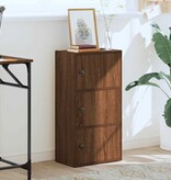 VidaXL Boekenkast 40x24x77 cm bewerkt hout bruin eikenkleurig
