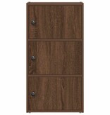 VidaXL Boekenkast 40x24x77 cm bewerkt hout bruin eikenkleurig