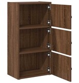 VidaXL Boekenkast 40x24x77 cm bewerkt hout bruin eikenkleurig