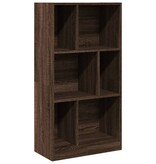 VidaXL Boekenkast 57x28,5x107,5 cm bewerkt hout bruin eikenkleurig