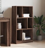VidaXL Boekenkast 57x28,5x107,5 cm bewerkt hout bruin eikenkleurig
