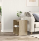 VidaXL Bijzettafel 50x30x50 cm spaanplaat sonoma eikenkleurig