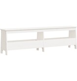 VidaXL Halbankje 160x28x45 cm massief grenenhout wit