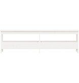 VidaXL Halbankje 160x28x45 cm massief grenenhout wit