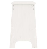 VidaXL Halbankje 160x28x45 cm massief grenenhout wit