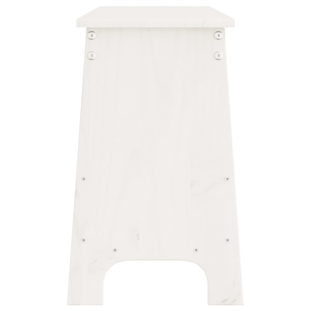 VidaXL Halbankje 160x28x45 cm massief grenenhout wit
