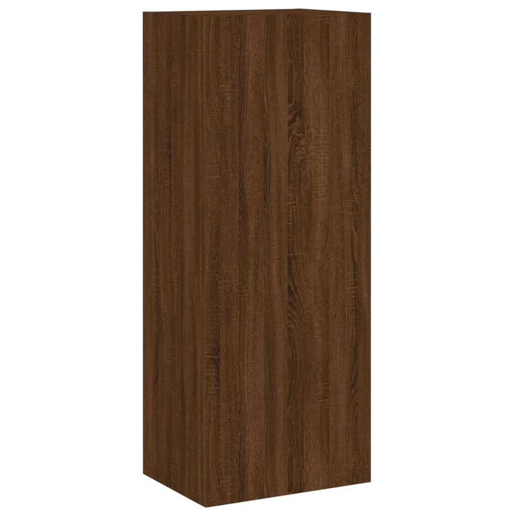 VidaXL Tv-wandmeubel 40,5x30x102 cm bewerkt hout bruin eikenkleur