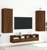 VidaXL Tv-wandmeubel 40,5x30x102 cm bewerkt hout bruin eikenkleur