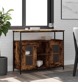 VidaXL Dressoir 100x35x80 cm bewerkt hout gerookt eikenkleurig