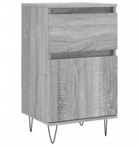 VidaXL Dressoir 40x35x70 cm bewerkt hout grijs sonoma