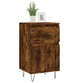 VidaXL Dressoir 40x35x70 cm bewerkt hout gerookt eikenkleurig