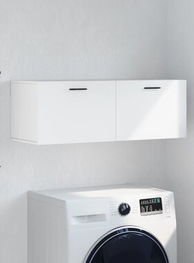 VidaXL Wandkast 100x36,5x35 cm bewerkt hout wit