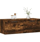 VidaXL Wandkast 100x36,5x35 cm bewerkt hout gerookt eikenkleurig