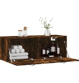 VidaXL Wandkast 100x36,5x35 cm bewerkt hout gerookt eikenkleurig