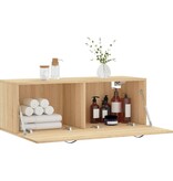 VidaXL Wandkast 100x36,5x35 cm bewerkt hout sonoma eikenkleurig