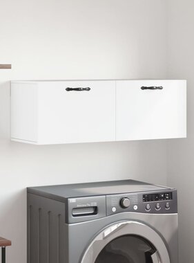 VidaXL Wandkast 100x36,5x35 cm bewerkt hout wit