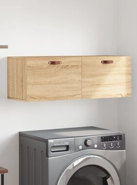 VidaXL Wandkast 100x36,5x35 cm bewerkt hout sonoma eikenkleurig