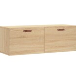 VidaXL Wandkast 100x36,5x35 cm bewerkt hout sonoma eikenkleurig