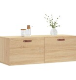 VidaXL Wandkast 100x36,5x35 cm bewerkt hout sonoma eikenkleurig