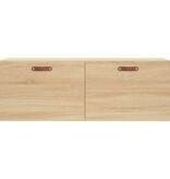 VidaXL Wandkast 100x36,5x35 cm bewerkt hout sonoma eikenkleurig