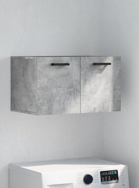 VidaXL Wandkast 60x36,5x35 cm bewerkt hout betongrijs