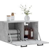 VidaXL Wandkast 60x36,5x35 cm bewerkt hout betongrijs