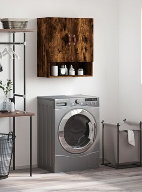 VidaXL Wandkast 60x31x70 cm bewerkt hout gerookt eikenkleurig