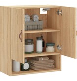 VidaXL Wandkast 60x31x70 cm bewerkt hout sonoma eikenkleurig