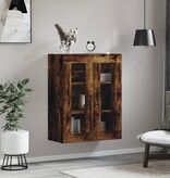 VidaXL Wandkast 69,5x34x90 cm gerookt eikenkleurig