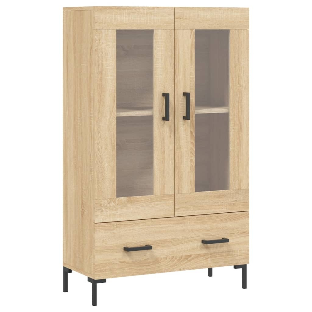 VidaXL Hoge kast 69,5x31x115 cm bewerkt hout sonoma eikenkleurig