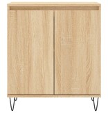 VidaXL Dressoir 60x35x70 cm bewerkt hout sonoma eikenkleurig