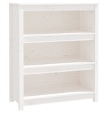 VidaXL Boekenkast 80x35x97 cm massief grenenhout wit