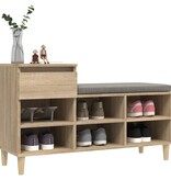 VidaXL Schoenenkast 102x36x60 cm bewerkt hout sonoma eikenkleurig