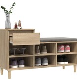 VidaXL Schoenenkast 102x36x60 cm bewerkt hout sonoma eikenkleurig