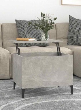 VidaXL Salontafel 60x44,5x45 cm bewerkt hout betongrijs