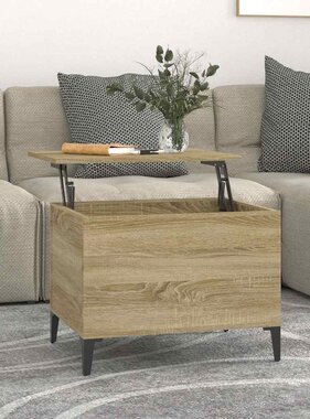 VidaXL Salontafel 60x44,5x45 cm bewerkt hout sonoma eikenkleurig