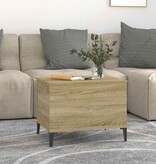VidaXL Salontafel 60x44,5x45 cm bewerkt hout sonoma eikenkleurig