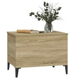 VidaXL Salontafel 60x44,5x45 cm bewerkt hout sonoma eikenkleurig
