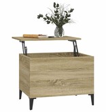 VidaXL Salontafel 60x44,5x45 cm bewerkt hout sonoma eikenkleurig