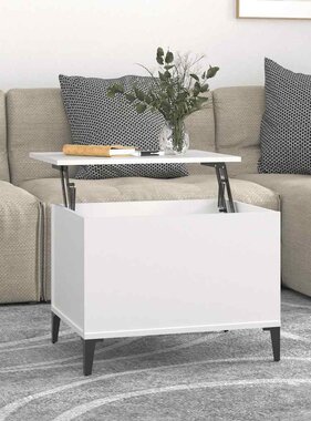 VidaXL Salontafel 60x44,5x45 cm bewerkt hout wit
