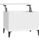 VidaXL Salontafel 60x44,5x45 cm bewerkt hout wit