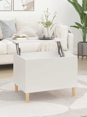 VidaXL Salontafel 60x44,5x45 cm bewerkt hout wit