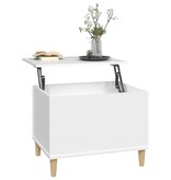 VidaXL Salontafel 60x44,5x45 cm bewerkt hout wit