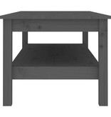 VidaXL Salontafel 110x50x40 cm massief grenenhout grijs